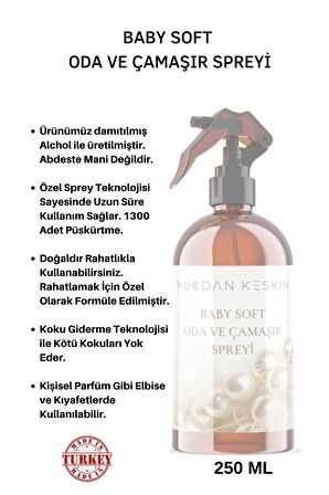 Baby Soft Oda Ve Çamaşır Spreyi 250 Ml ( Seccade Kokumuz)