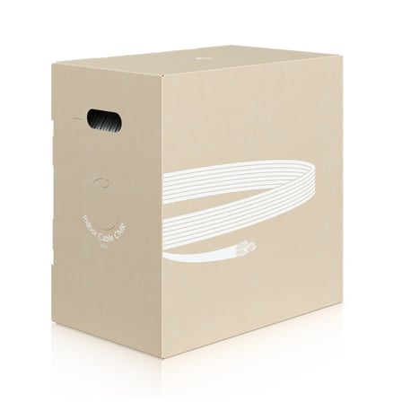 UBIQUITI UACC-CABLE-C6A-CMR 23AWG FRPV 305 METRE %100 BAKIR CAT6A BEYAZ RENK NETWORK KABLOSU