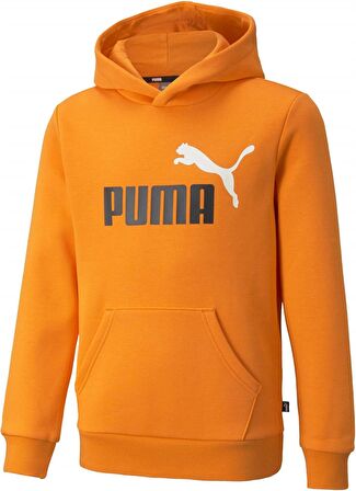 Puma Ess+ 2 Col - Erkek Pamuklu Kapüşonlu Sweatshirt - 586764 30