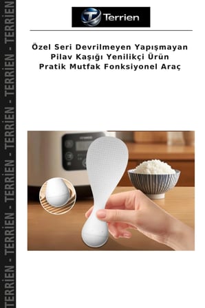 Özel Seri Devrilmeyen Yapışmayan Pilav Kaşığı Yenilikçi Ürün Pratik Mutfak Fonksiyonel Araç