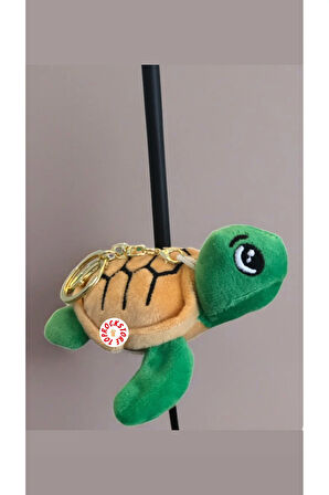 Sevimli Caretta Kaplumbağa Peluş Oyuncak Desenli Anahtarlık Hediyelik Uyku Arkadaşı 11 CM