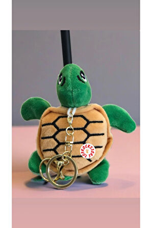 Sevimli Caretta Kaplumbağa Peluş Oyuncak Desenli Anahtarlık Hediyelik Uyku Arkadaşı 11 CM