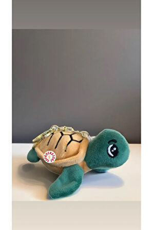 Sevimli Caretta Kaplumbağa Peluş Oyuncak Desenli Anahtarlık Hediyelik Uyku Arkadaşı 11 CM