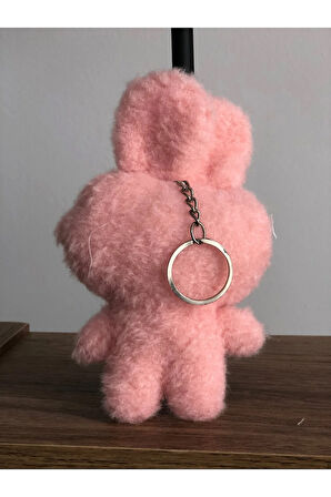 Sevimli Tavşan Peluş Oyuncak Pofidik Anahtarlık Uyku Arkadaşı Hediyelik 12 CM