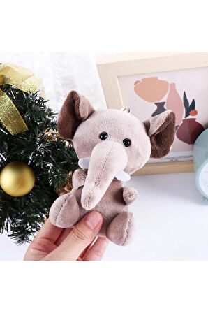 Sevimli Fil Peluş Oyuncak 12 Cm Mini Boy