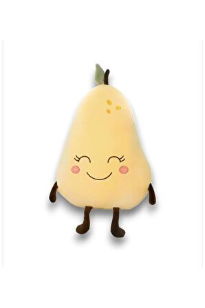 Sevimli Meyve Armut Peluş Oyuncak Hediyelik Uyku Arkadaşı 30 cm