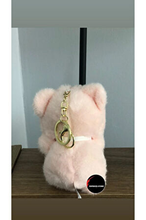 Sevimli Kıyafetli Ayıcık Peluş Oyuncak Anahtarlık Hediyelik Uyku Arkadaşı 15 Cm