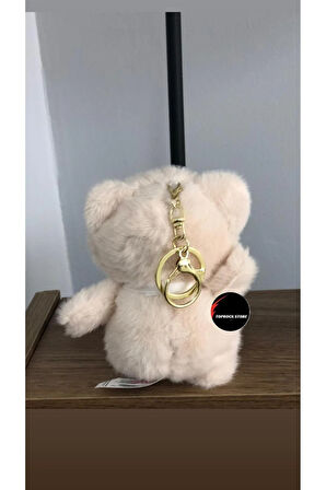 Sevimli Kıyafetli Ayıcık Peluş Oyuncak Anahtarlık Hediyelik Uyku Arkadaşı 15 Cm