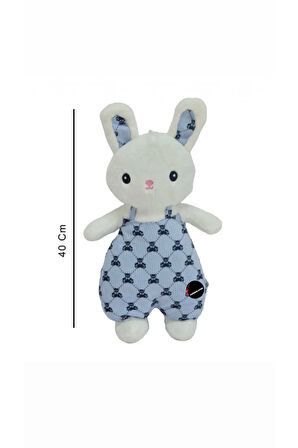 Sevimli Tulumlu Tavşan Peluş Oyuncak 40 cm Hediyelik Uyku Arkadaşı