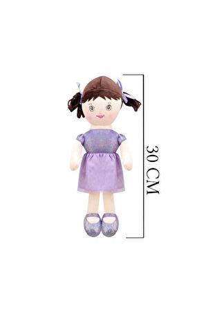 Peluş Işıl Bebek Oyuncak 30 Cm Lila 1734