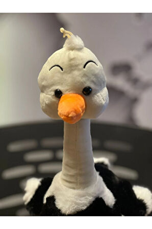 Büyük Siyah Deve Kuşu Peluş 60cM