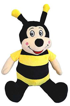 Peluş Oyuncak Arı 35cm Uyku Arkadaşı Oturan Sevimli Sarı Siyah Pelüş Arı Hediyelik Peluş Oyuncak Arı