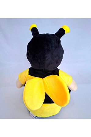 Peluş Oyuncak Arı 35cm Uyku Arkadaşı Oturan Sevimli Sarı Siyah Pelüş Arı Hediyelik Peluş Oyuncak Arı