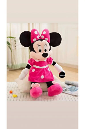 Mickey Minnie Mouse Peluş Oyuncak Büyük Boy 50 Cm Hediyelik Uyku Arkadaşı