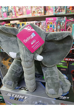 Sevimli Oturan Fil Peluş Oyuncak