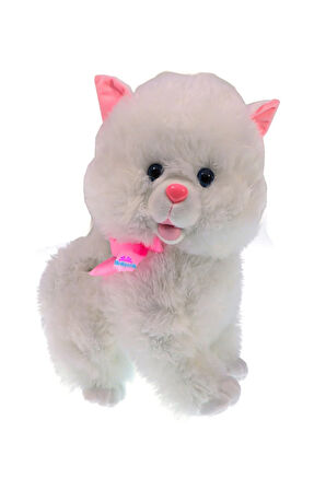 Sevimli Gülen Tombul Peluş Kedi Oyuncak 50 cm