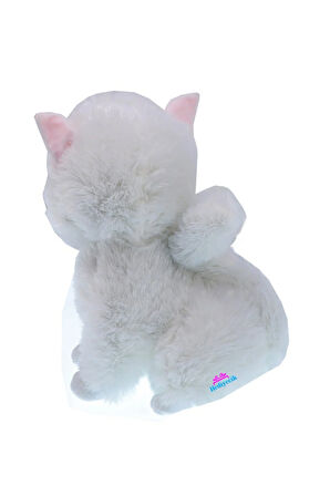 Sevimli Gülen Tombul Peluş Kedi Oyuncak 50 cm