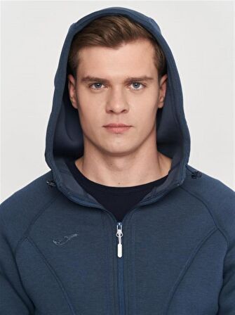 Joma SOFTSHELL HOODIE - Erkek Lacivert Spor Sweatshirt - 101028.331