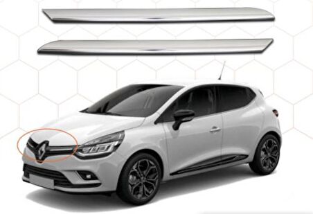 Renault Clio 4 Hb Krom Ön Panjur 2 Parça 2012 ve Üzeri