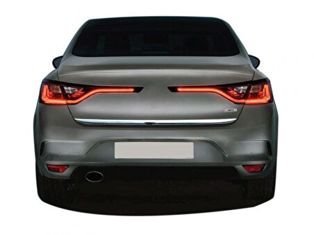 Renault Megane 4 Sedan Krom Bagaj Alt Çıtası 2016 ve Üzeri