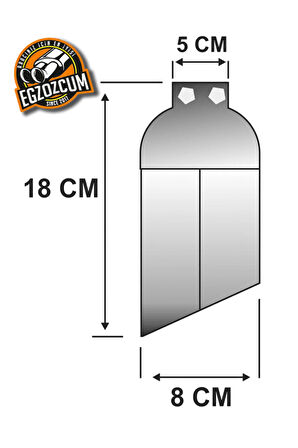 Yan kesik minik çiftli  nikelaj egzoz ucu eksoz sök/tak vidalı