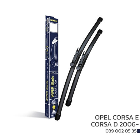 Niken Opel Corsa E 2014-2019 / Corsa D 2006-2010 - Araca Özel Silecek