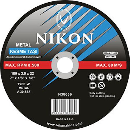 Nikon N38002 Metal Flex Kesme Taşı 115x2.5x22 50’li