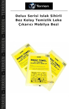 Delux Serisi Islak Sihirli Bez Kolay Temizlik Leke Çıkarıcı Mobilya Bezi