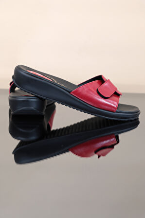 Konfores 1115-9200-12 Tam Anatomik Kadın Terlik - NKT01115-KIRMIZI-38