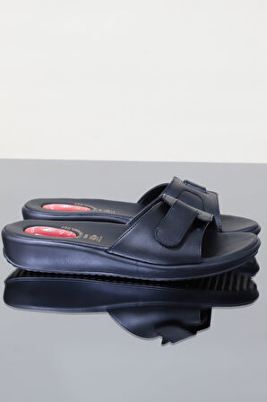 Konfores 1115-9200-12 Tam Anatomik Kadın Terlik - NKT01115-siyah-38