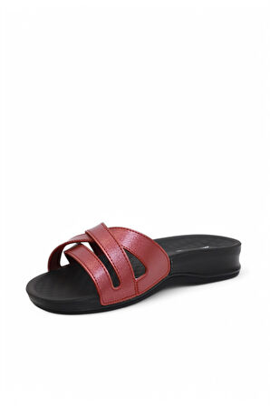 Konfores 1164-9942-1 Tam Anatomik Terlik - NKT01164-BORDO-37