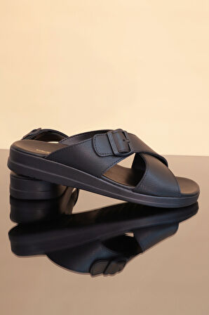 Konfores 1239-Grande Tam Anatomik Terlik - NKT01239-siyah-44