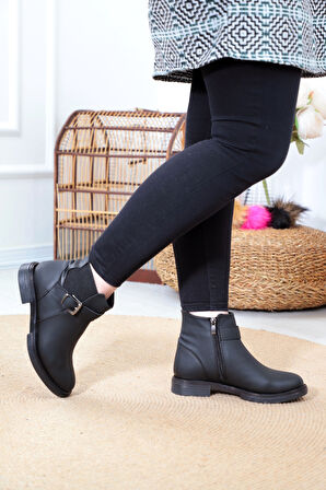 Konfores 1390 Kauçuk Tabanlı Kadın Düz Bot