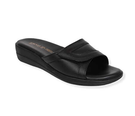 Konfores 1506-9863-36 Tam Anatomik Kadın Terlik - NKT01506-siyah-38