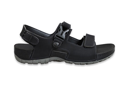Konfores 1522-9829-2 Tam Anatomik Erkek Sandalet - NKT01522-siyah-42