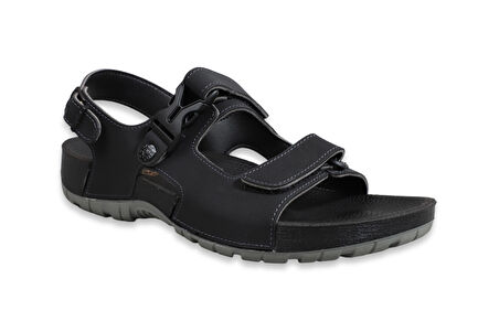 Konfores 1522-9829-2 Tam Anatomik Erkek Sandalet - NKT01522-siyah-42
