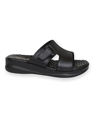 Konfores 1576-9975-2 Tam Anatomik Kadın Terlik - NKT01576-siyah-39