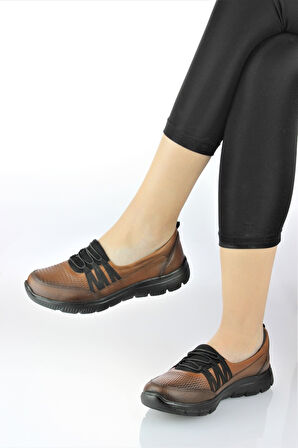 Konfores 1585-415957 Anatomik Taban Hakiki Deri Kadın Mevsimlik Ayakkabı