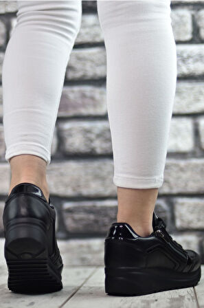 Konfores 1662 Anatomik Tabanlı Fermuarlı Kadın Sneakers Ayakkabı