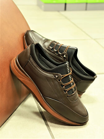 Konfores 1680 Hakiki Deri Anatomik Tabanlı Erkek Günlük Ayakkabı