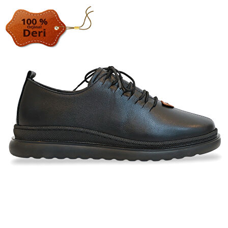 Konfores 1760-394151 Hakiki Deri Anatomik Tabanlı Kadın Mevsimlik Ayakkabı