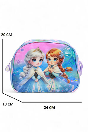 Kidessa 2035 Anatomik Sırtlı Yapılı Unisex Beslenmeli İlkokul Çantası - NKT02035-mavi-pembe-TEKEBAT