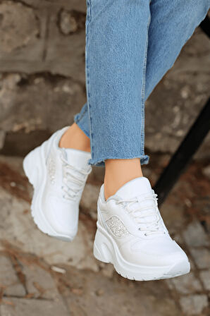 Konfores 2070 Anatomik Dolgu Tabanlı Kadın Sneakers Ayakkabı