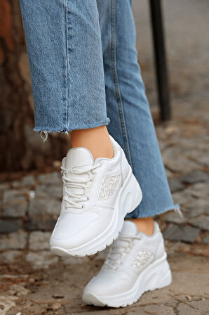 Konfores 2070 Anatomik Dolgu Tabanlı Kadın Sneakers Ayakkabı