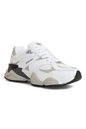 Lescon 2079-Ghost Anatomik Tabanlı Genç Unisex Sneakers Ayakkabı - NKT02079-BEYAZ-43