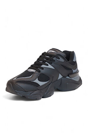 Lescon 2079-Ghost Anatomik Tabanlı Genç Unisex Sneakers Ayakkabı - NKT02079-siyah-43