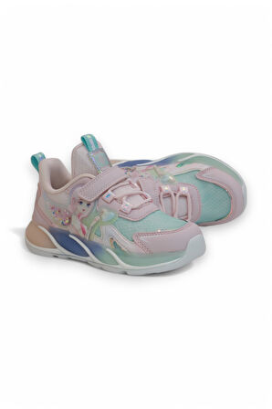 Kidessa 2126-1944 Anatomik Tabanlı Ultra Hafif Kız Çocuk Günlük Işıklı Spor Ayakkabı - NKT02126-PUDRA-28