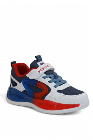 Kidessa 2127-Pepino Anatomik Tabanlı Ultra Hafif Unisex Çocuk Sneakers Ayakkabı - NKT02127-beyaz-kırmızı-31