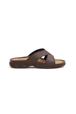 2133-3200 Tam Anatomik Unisex Günlük,Ofis,Spor,Havuz.Deniz ve Tüm Islak Zeminler İçin Uyumlu Terlik - NKT02133-kahverengi-43