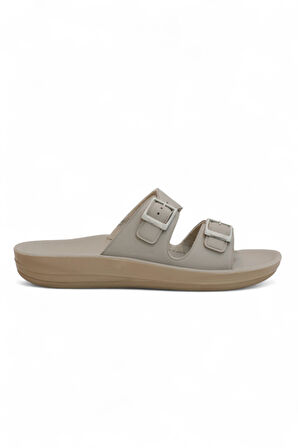 2142-9890 Tam Anatomik Unisex Hac ve Umre İçin Dikişsiz Terlik - NKT02142-BEJ-41